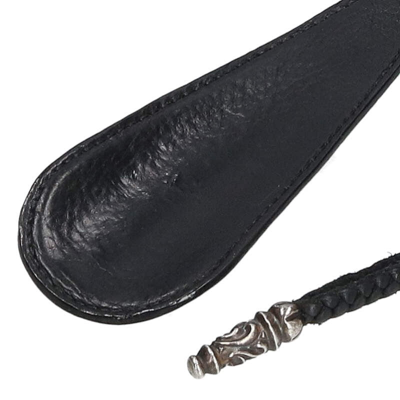 Chrome Hearts SML Leather Shoe Horn Black Silver