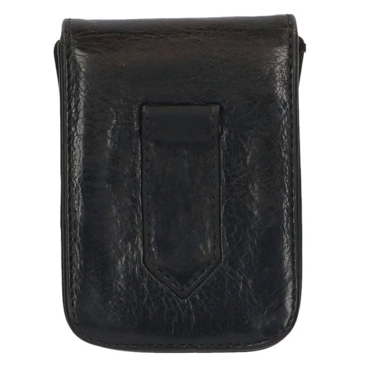 Chrome Hearts Logo Plate Leather Cigarette Case