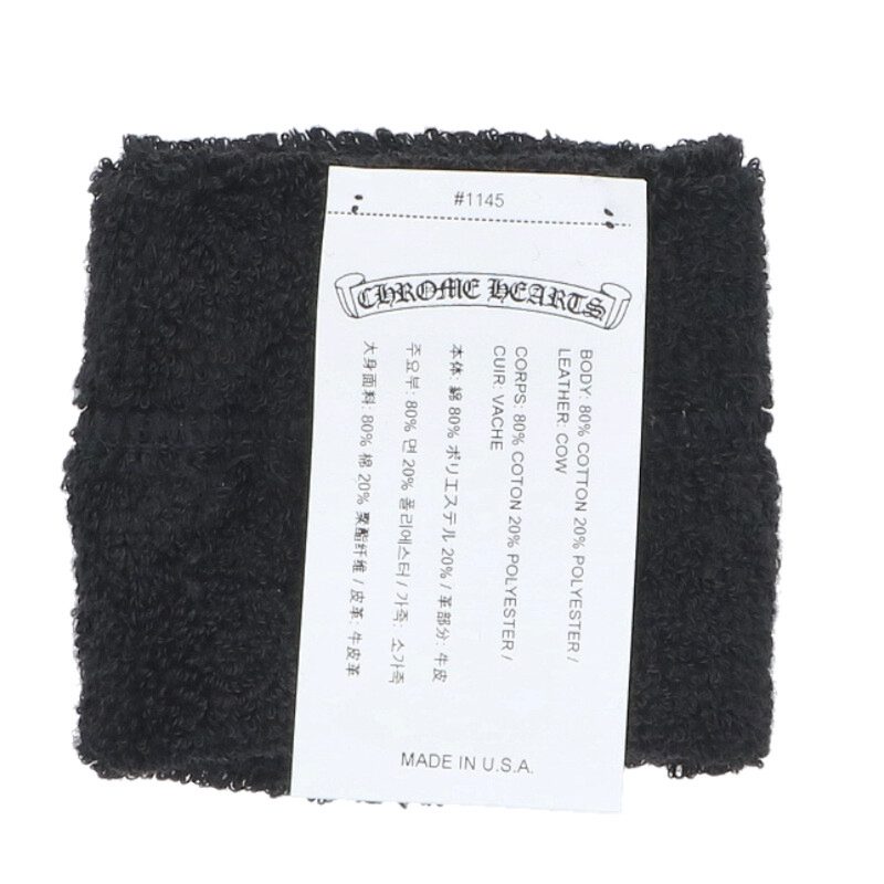 Chrome Hearts Sweatband Patent Cross Patch Wristband
