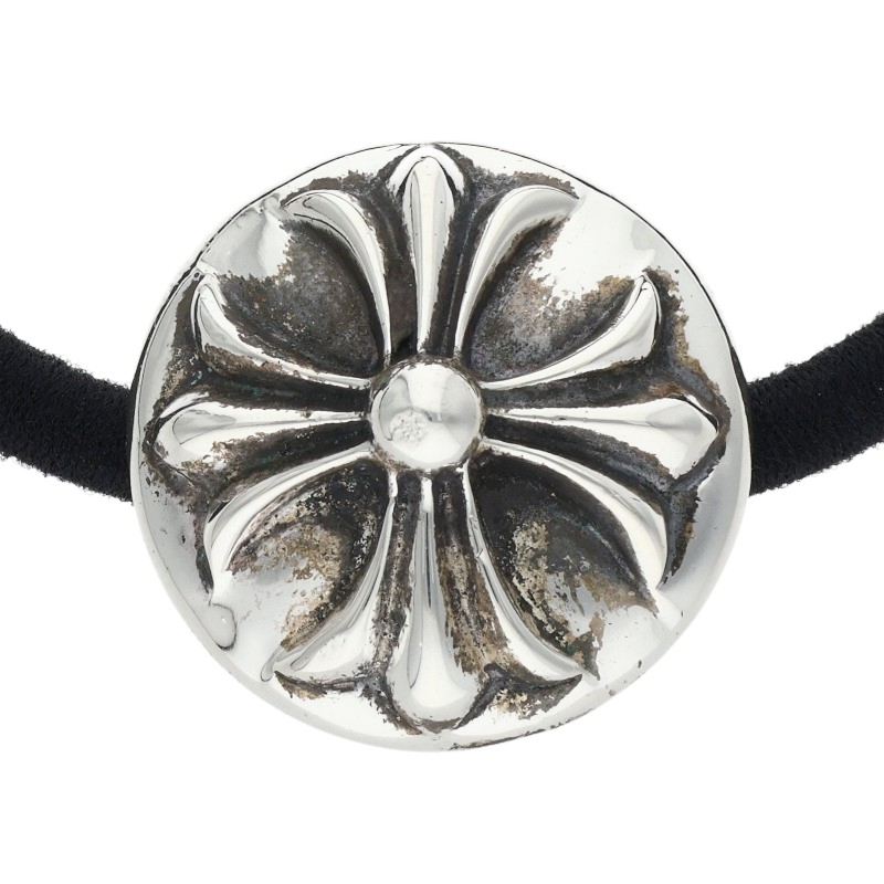 Chrome Hearts Silver Cross Ball Concho Hair Band