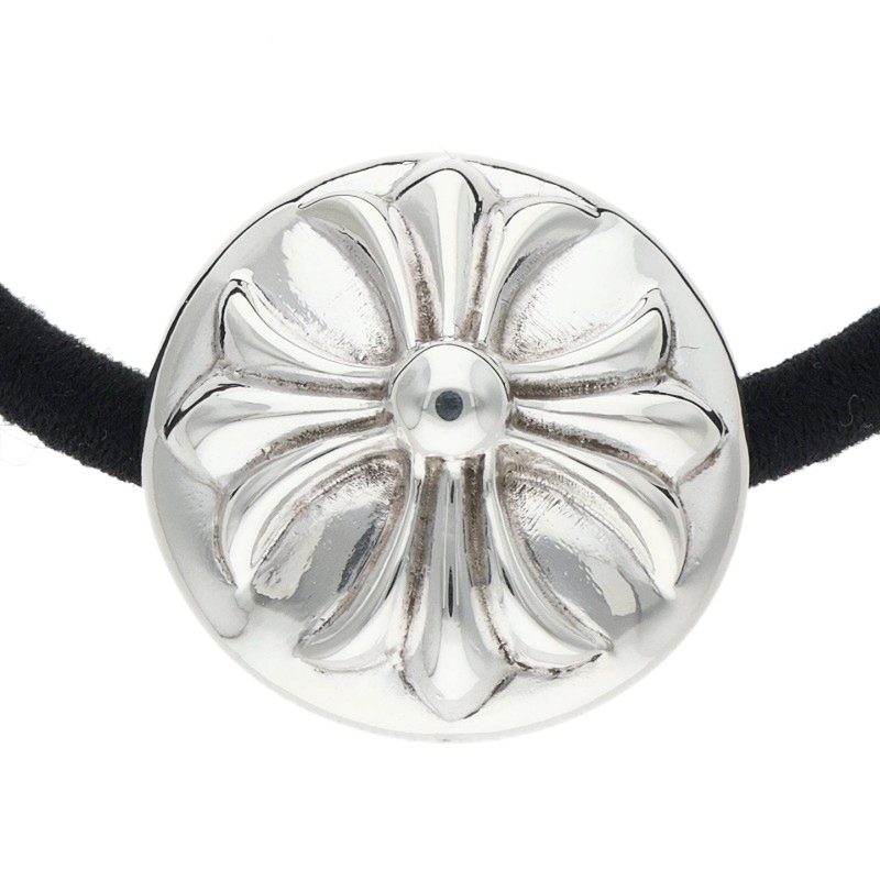 Chrome Hearts Silver Cross Ball Concho Hair Band