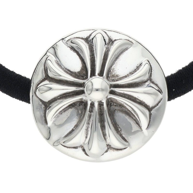 Chrome Hearts Cross Ball Button Concho Hairband Silver Multi