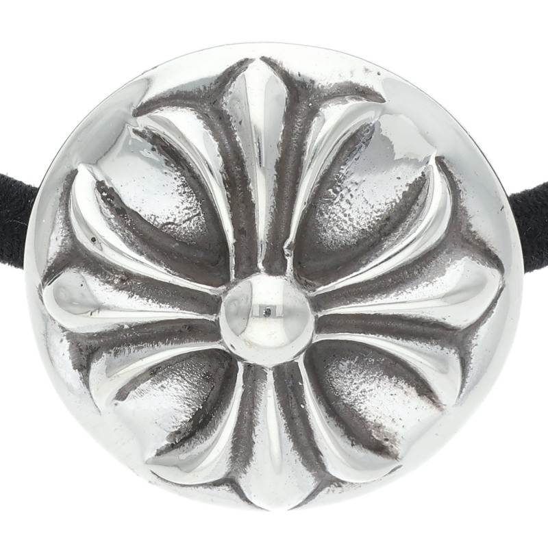 Chrome Hearts Cross Ball Button Hair Tie Silver