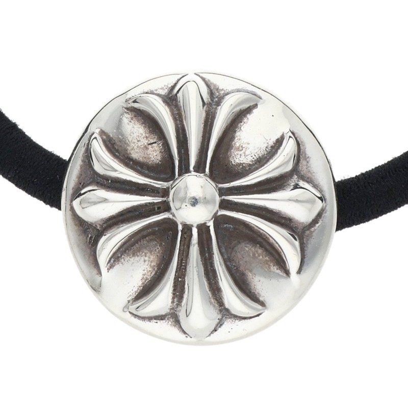 Chrome Hearts Cross Ball Concho Silver Hair Tie Multi