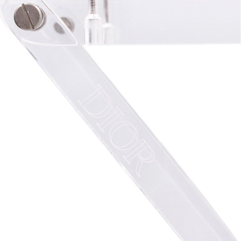 DIOR Small Clear Folding Cannage Table