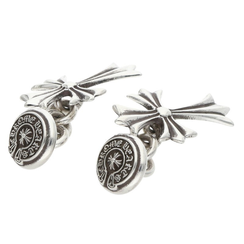 Chrome Hearts Tiny CH Cross Silver Cufflinks