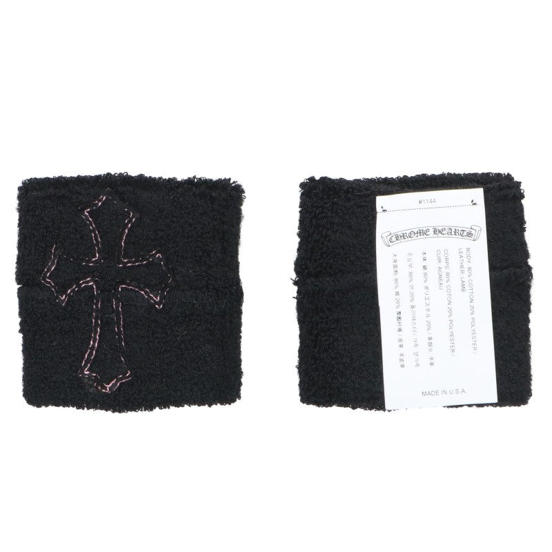 Chrome Hearts Patent Cross Patch Black Pink Size 7CM