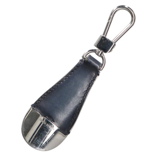 Berluti Navy Shoehorn Key Holder Keychain Size ONE SIZE