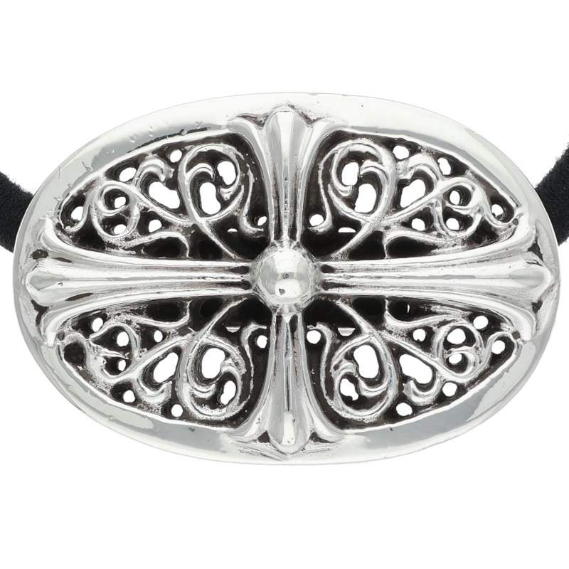 Chrome Hearts Classic Oval 925 Silver Hair Tie Size ONE SIZE