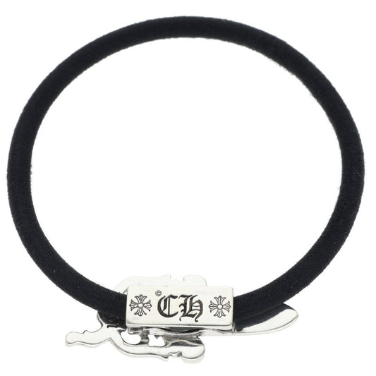 Chrome Hearts Dagger Button Silver Hair Tie