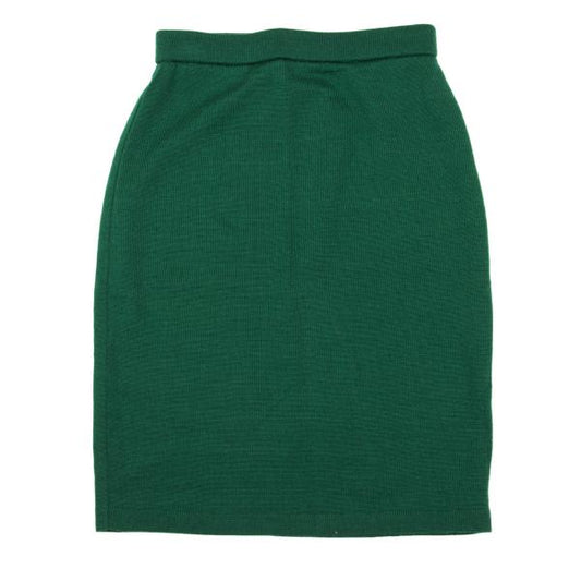 KENZO Wool Knit Mini Skirt Green Size M