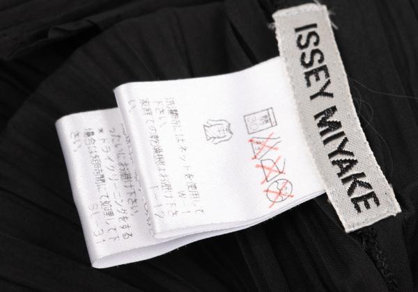 ISSEY MIYAKE Pleated Hem Sleeveless Dress Black Size M