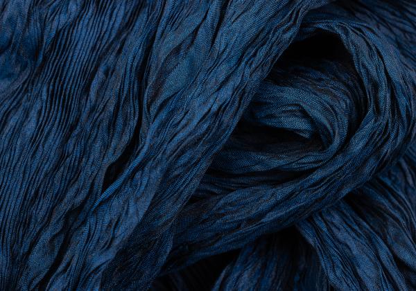 ISSEY MIYAKE Pleated Neck Scarf Blue