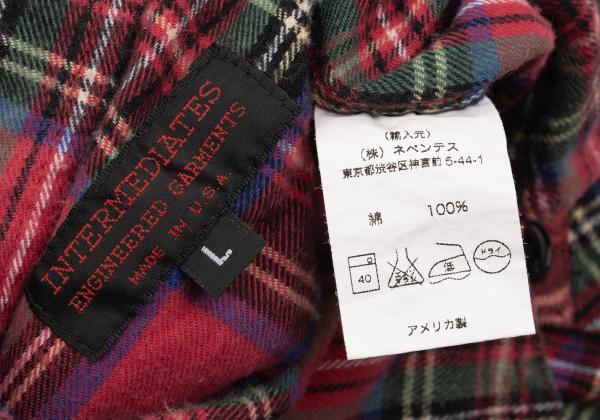 ENGINEERED GARMENTS Tartan Check Flannel Shirt Size L
