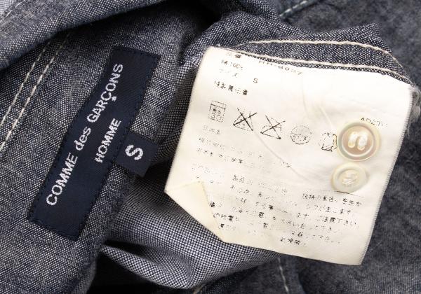 COMME des GARCONS HOMME Color Stitch Shirt Indigo Size S