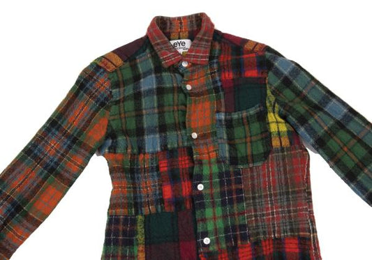eYe JUNYA WATANABE MAN Felted Crazy Shirt Green Size XS