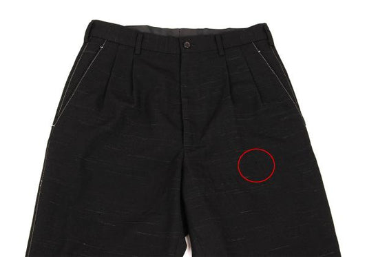 Yohji Yamamoto POUR HOMME 97AW Wool Color Pants Black Size M