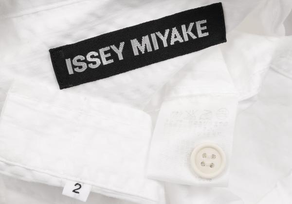 ISSEY MIYAKE MEN 3D Stripe Long Sleeve Shirt White Size 2