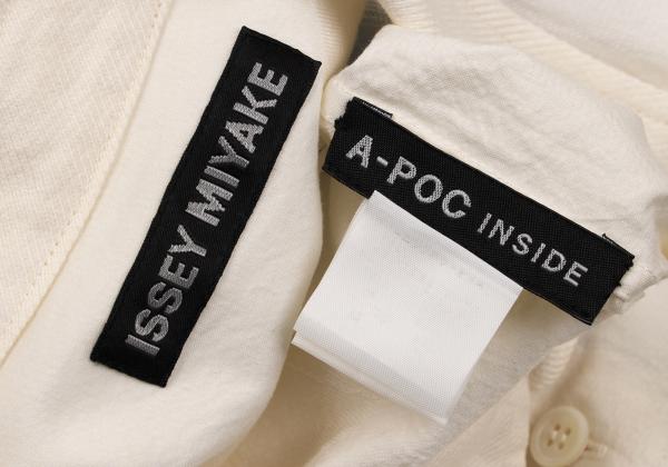 ISSEY MIYAKE MEN A-POC INSIDE Shirt Cream/Blue Size 2