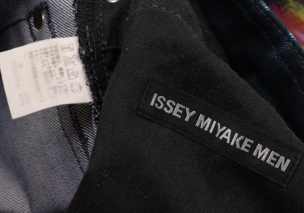 ISSEY MIYAKE MEN 14AW Kaleidoscope Yellow Multi Jeans Size 2
