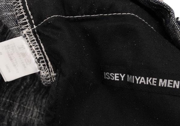 ISSEY MIYAKE MEN Cotton Graphic Jacquard Jeans Blue Size 2