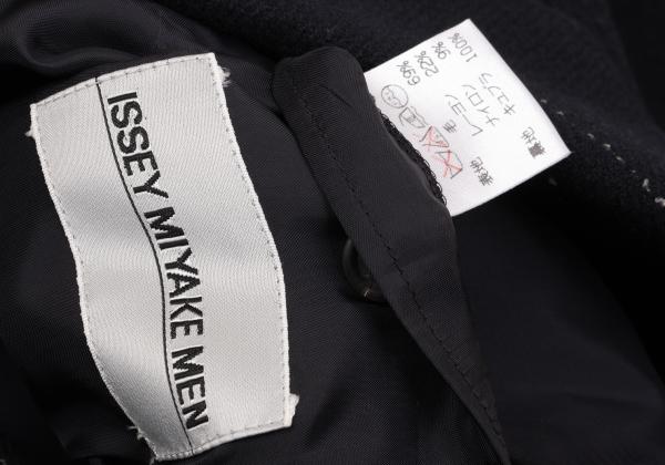 ISSEY MIYAKE MEN Wool Stitch Design Jacket Navy Size XL