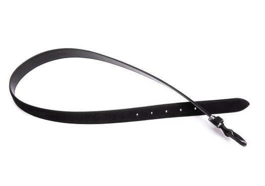 ISSEY MIYAKE Nubuck Leather Belt Black