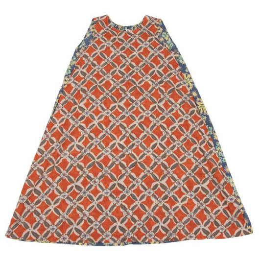 45rpm Cotton Floral Sleeveless Dress Orange