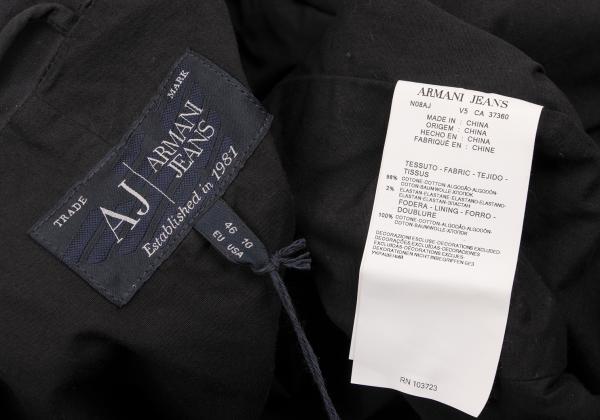 ARMANI JEANS Cotton Stretch 1B Jacket Black Size 46