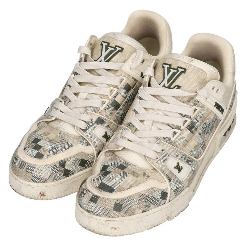 Louis Vuitton Sneakers White x Green Size 8