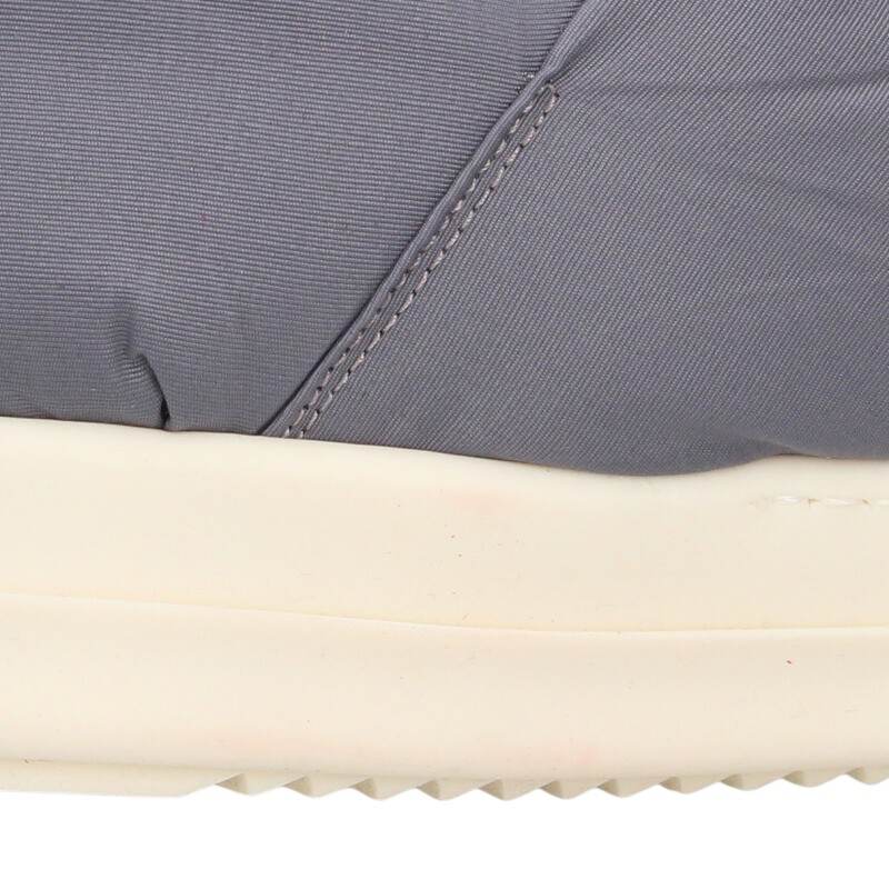 DRKSHDW PUFFER SLIP ON Fur Sneakers Gray x White Size 43