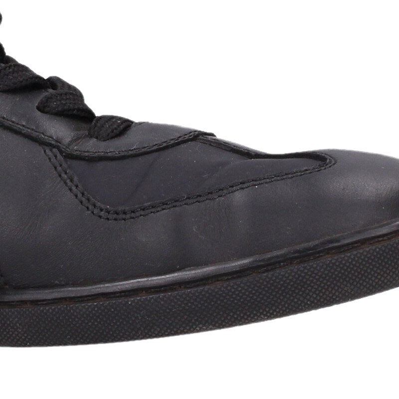 Louis Vuitton Leather German Trainer Sneakers Black Size 6.5