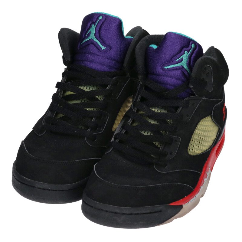 NIKE Air Jordan 5 Retro Top 3 Black Size 10