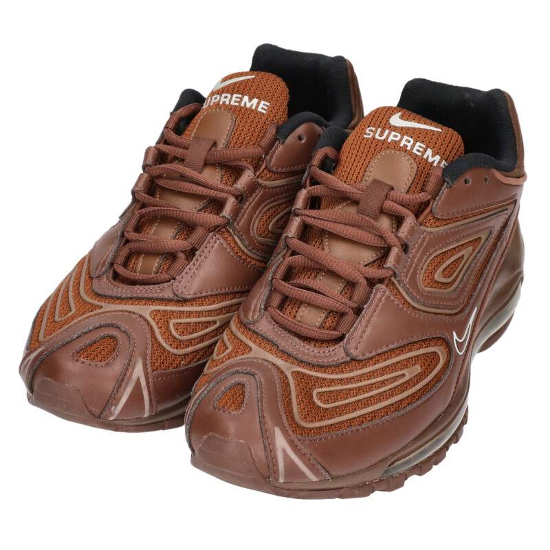 Supreme x Nike TL Sneakers Brown Size 28cm