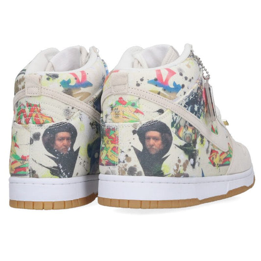 SUPREME Nike SB Dunk High Rammellzee White Size 10
