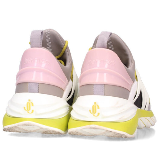 JIMMYCHOO COSMOS M Lace-Up Low-Top Sneakers Gray Size 6.5