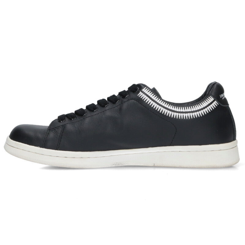 UNDERCOVER Embroidered Leather Low-Cut Blk Size 8