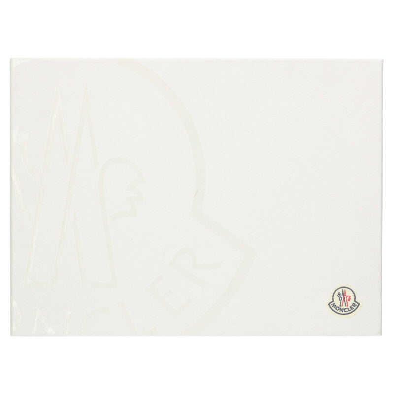MONCLER Lissex Logo Patch Canvas Mid-Cut White Size 7.5