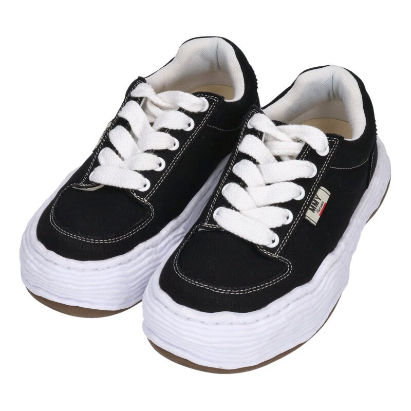 MIHARAYASUHIRO Canvas Low-Cut Sneakers Black Size 8.5