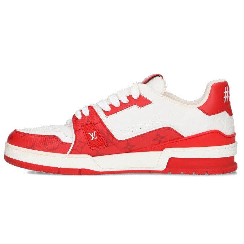 LOUISVUITTON LV Trainer Monogram Low-Top Red/White Size 9