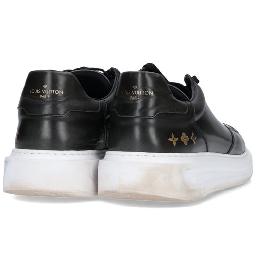 LOUISVUITTON Monogram Print Sneakers Black Size 91