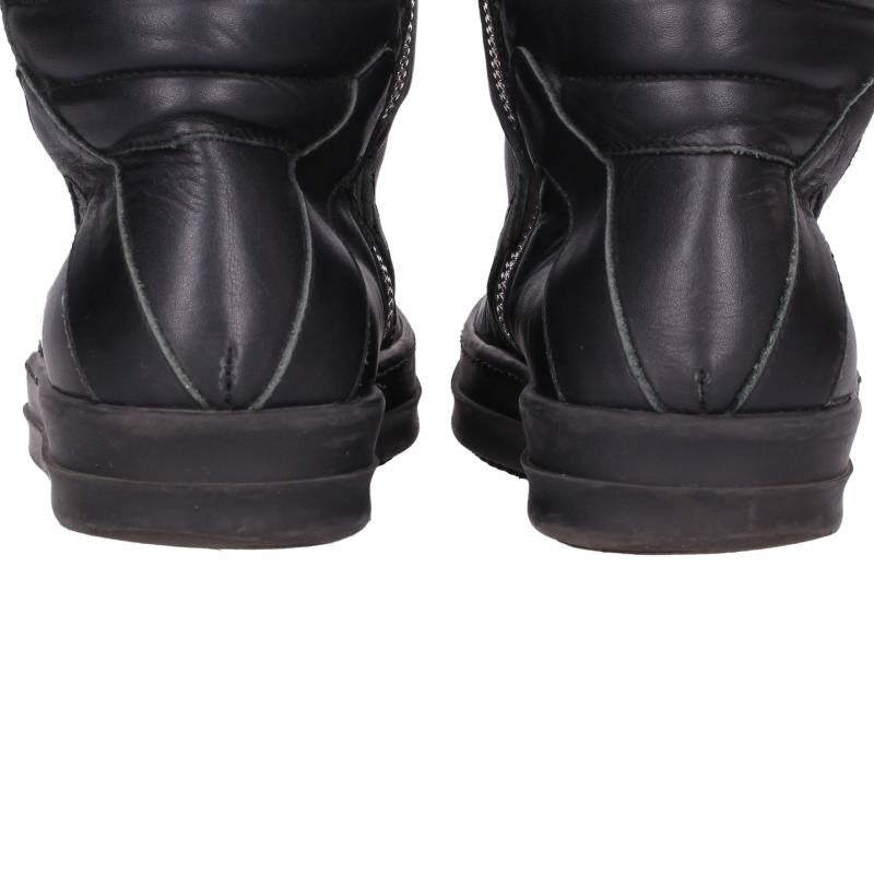 Rick Owens Geobasket Leather Sneakers Black Size EU 39
