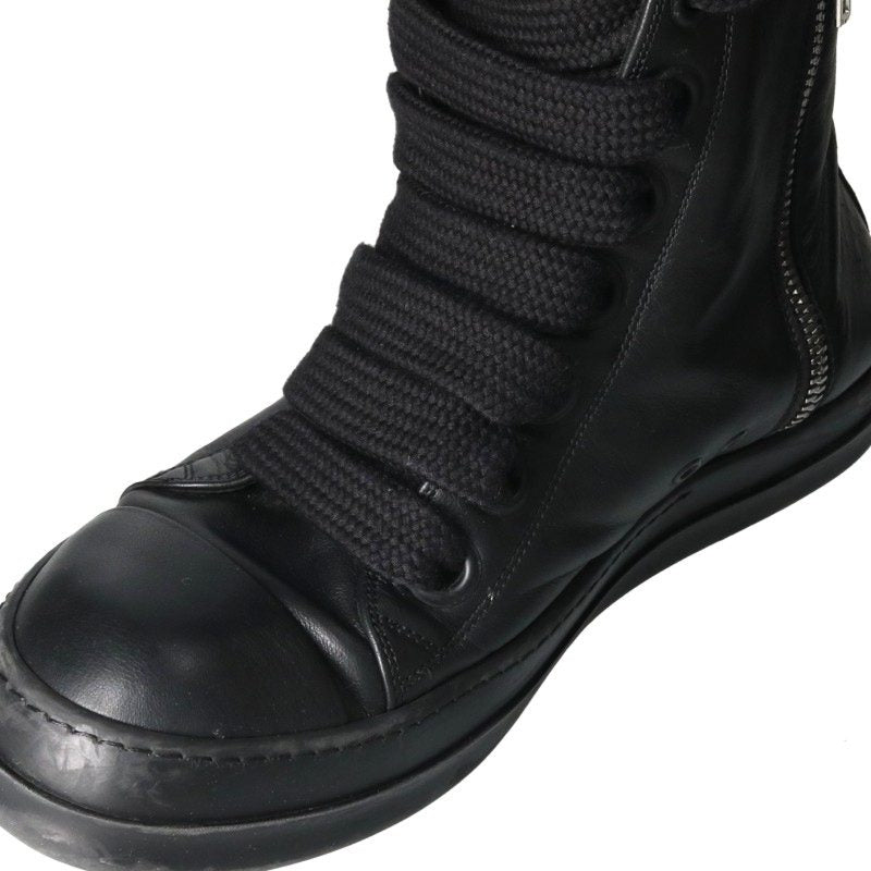 Rick Owens Ramones Jumbo Lace Sneakers Black Size EU 45