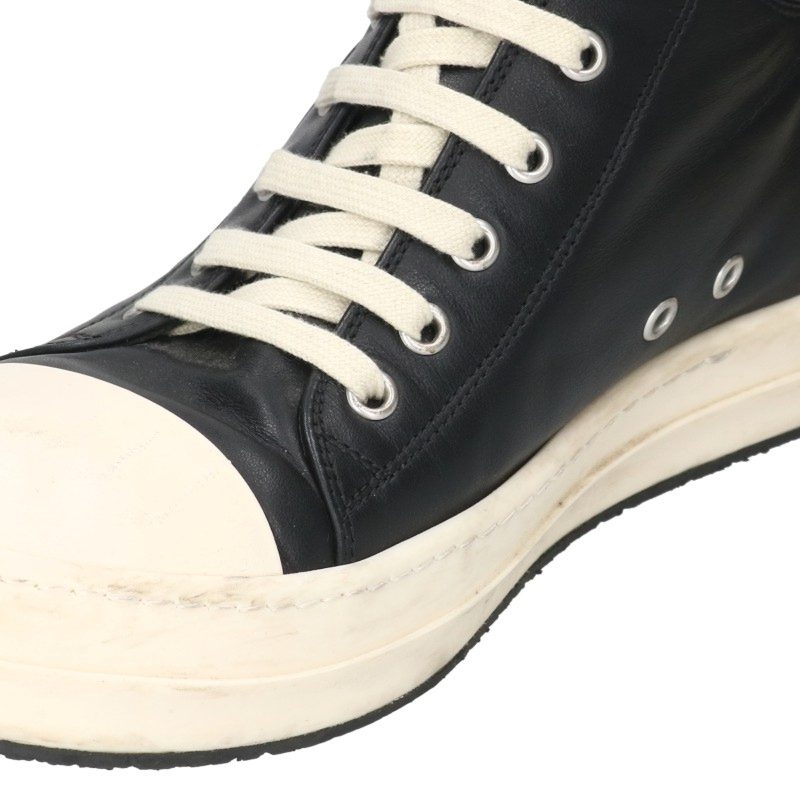 Rick Owens RAMONES LOW Sneakers Black/White Size EU 40