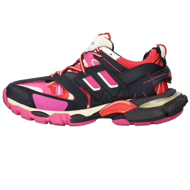 BALENCIAGA TRACK Low-Top Sneakers Red/Pink Size EU 40