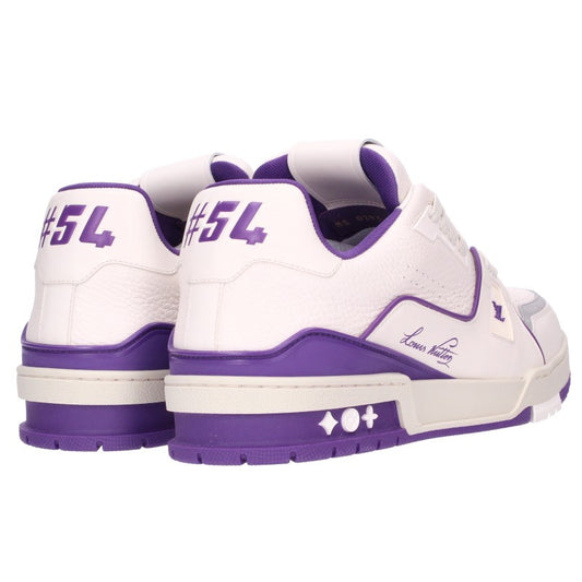 LOUISVUITTON LV Trainer Line Sneakers White/Purple Size 8