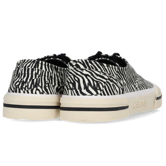CELINE Elliot Zebra Print Low-Top Sneakers Size EU 42