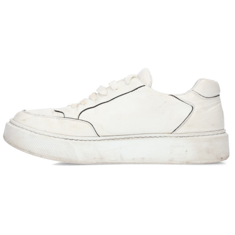 PRADA 4E3453 Low-Top Sneakers White Size 8.5
