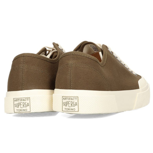 SUPERGA Canvas Sneakers Olive Beige Size EU 40