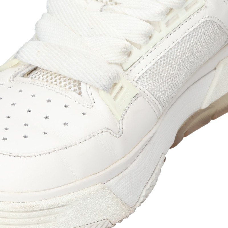 AMIRI MA-1 Heel Logo Lace-Up Sneakers White Size 29cm